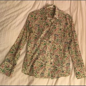J.Crew Liberty print buttondown